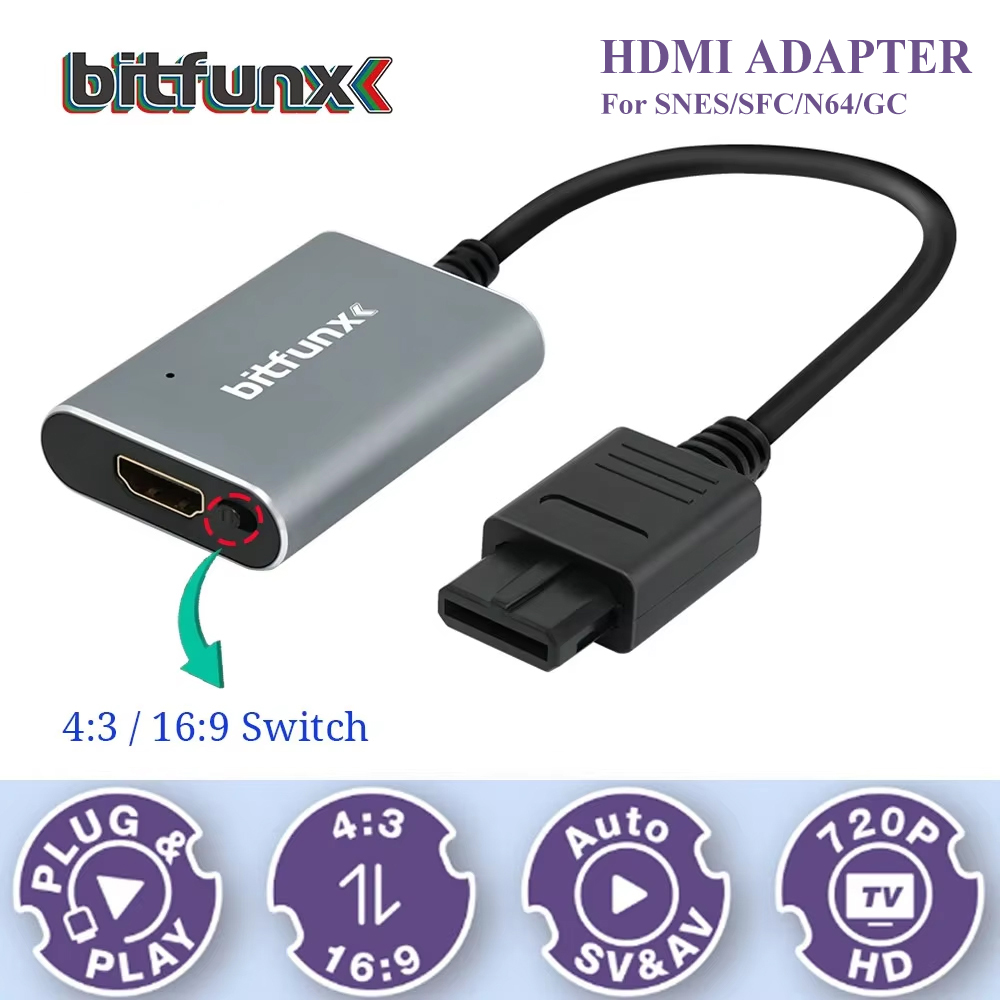 Adaptador Bitfunx 720P Svideo/ - Retro Gaming N64 reseña y precio