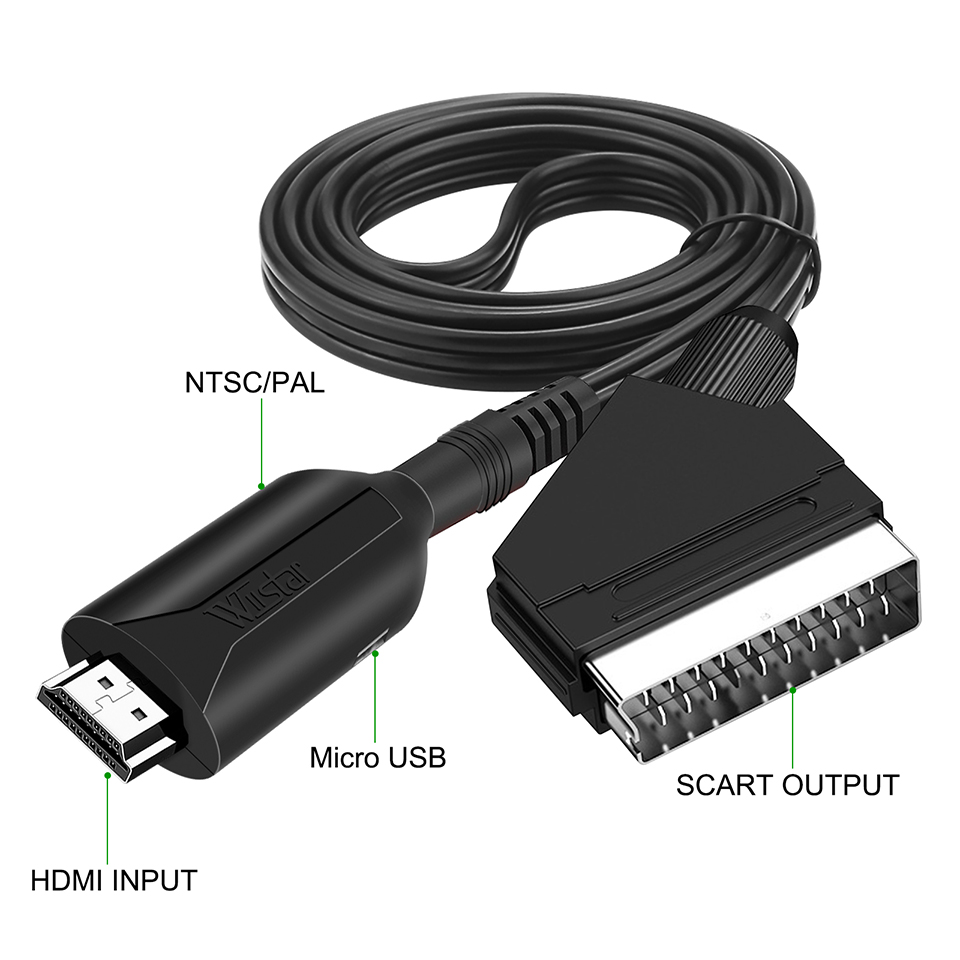 Convertidor de Cable Compatibl - Scart To Hdmi reseña y precio