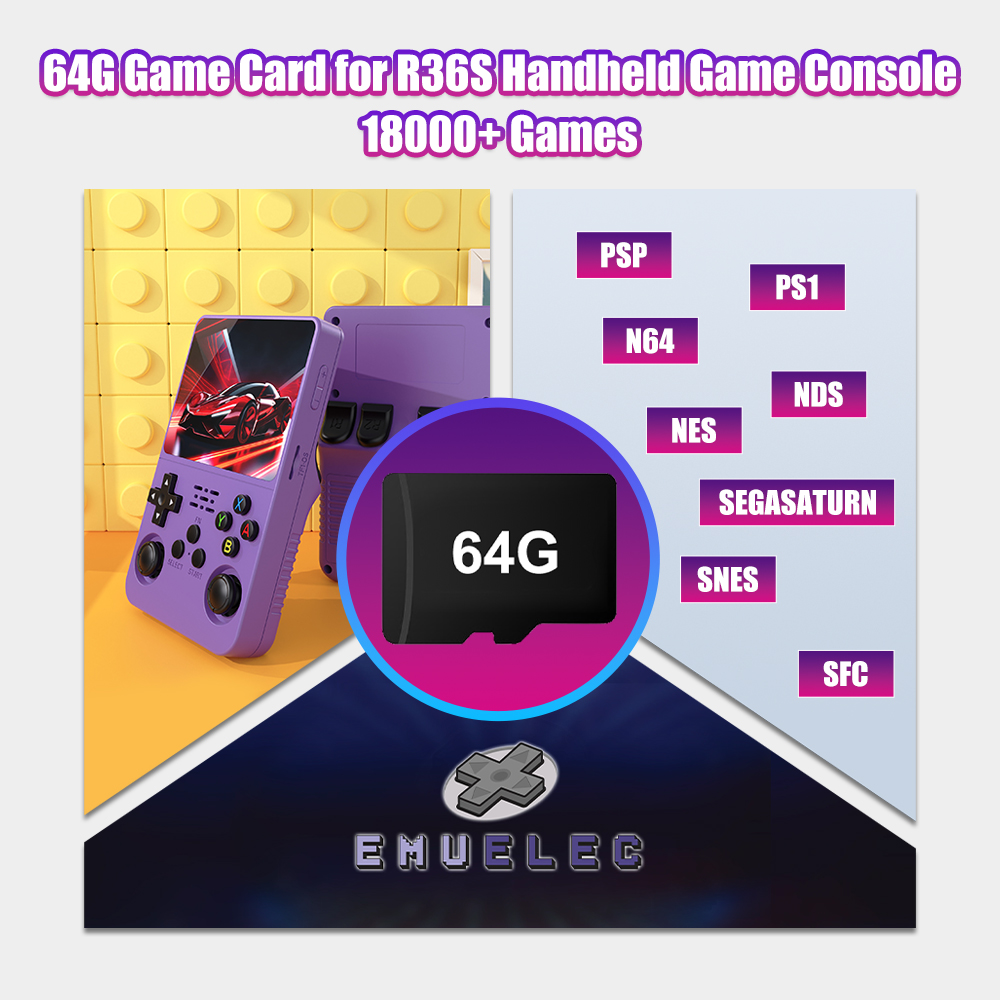 Tarjeta TF de juego de 64G par - Retro Gaming N64 reseña y precio