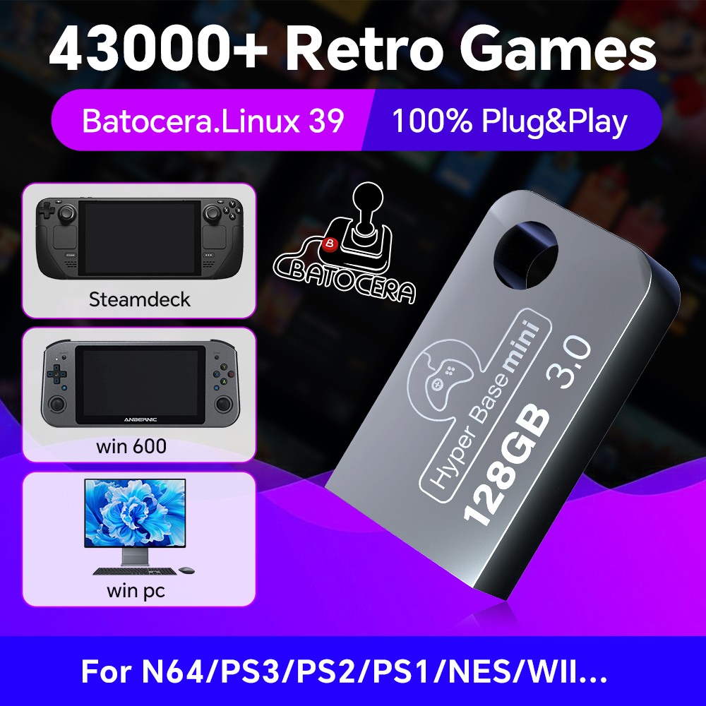 Batocera-unidad Flash USB de 1 - Retro Gaming N64 reseña y precio